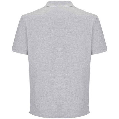 Grey Marl - Back - SOLS Unisex Adult Pegase Marl Pique Polo Shirt