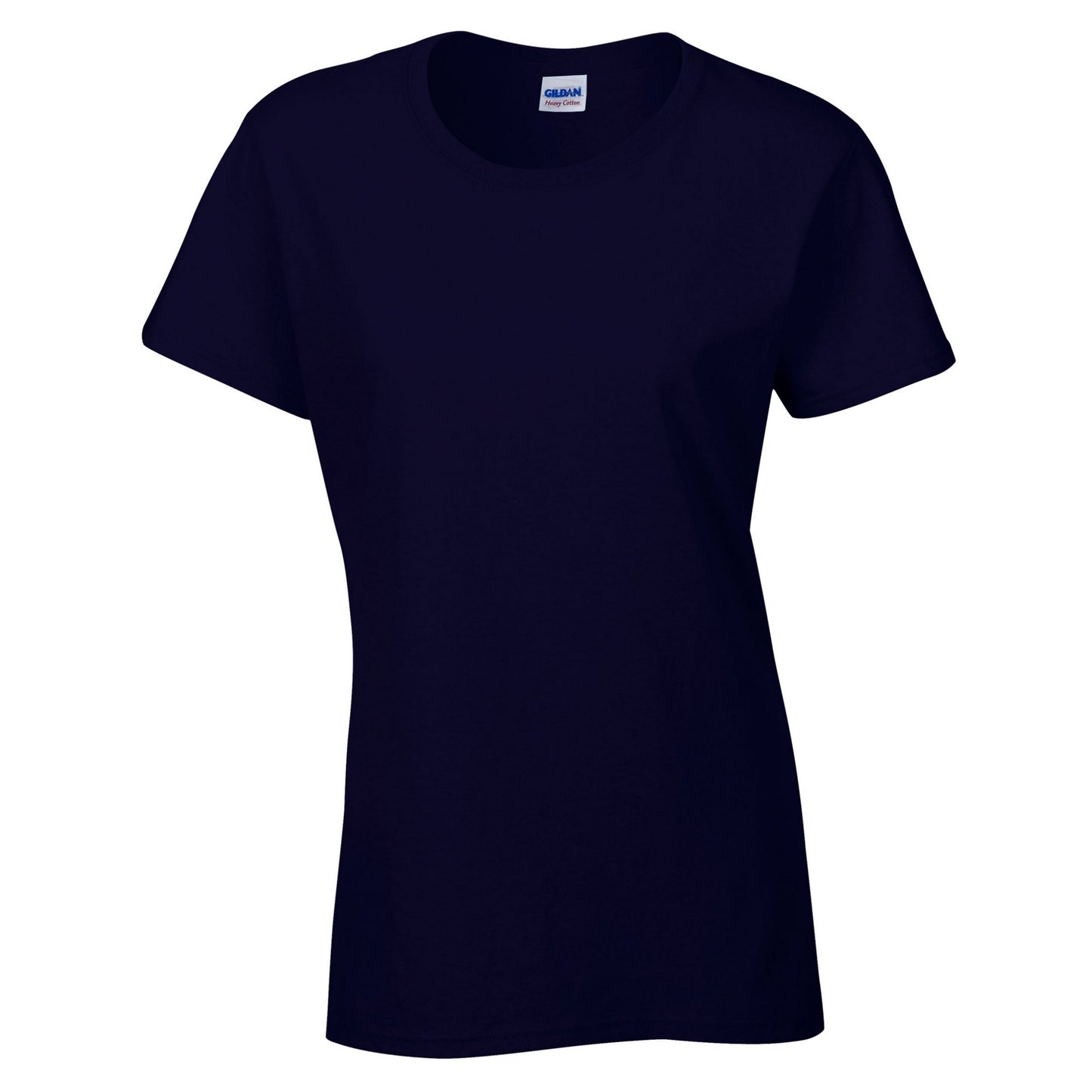 Navy - Front - Gildan Womens-Ladies Heavy Cotton Heavy Blend T-Shirt
