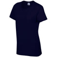 Navy - Side - Gildan Womens-Ladies Heavy Cotton Heavy Blend T-Shirt