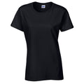 Black - Front - Gildan Womens-Ladies Heavy Cotton Heavy Blend T-Shirt