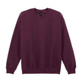 Maroon - Front - Gildan Mens Midweight Crew Neck Sweatshirt