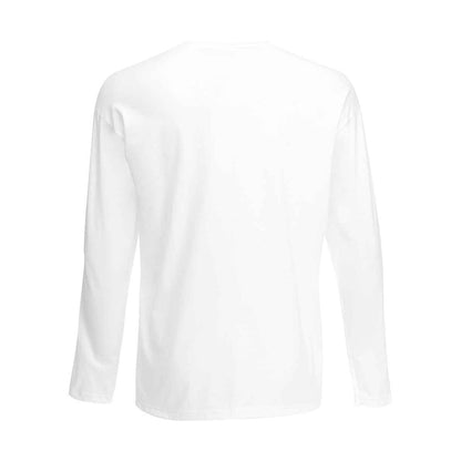 White - Back - Fruit of the Loom Unisex Adult Value Long-Sleeved T-Shirt