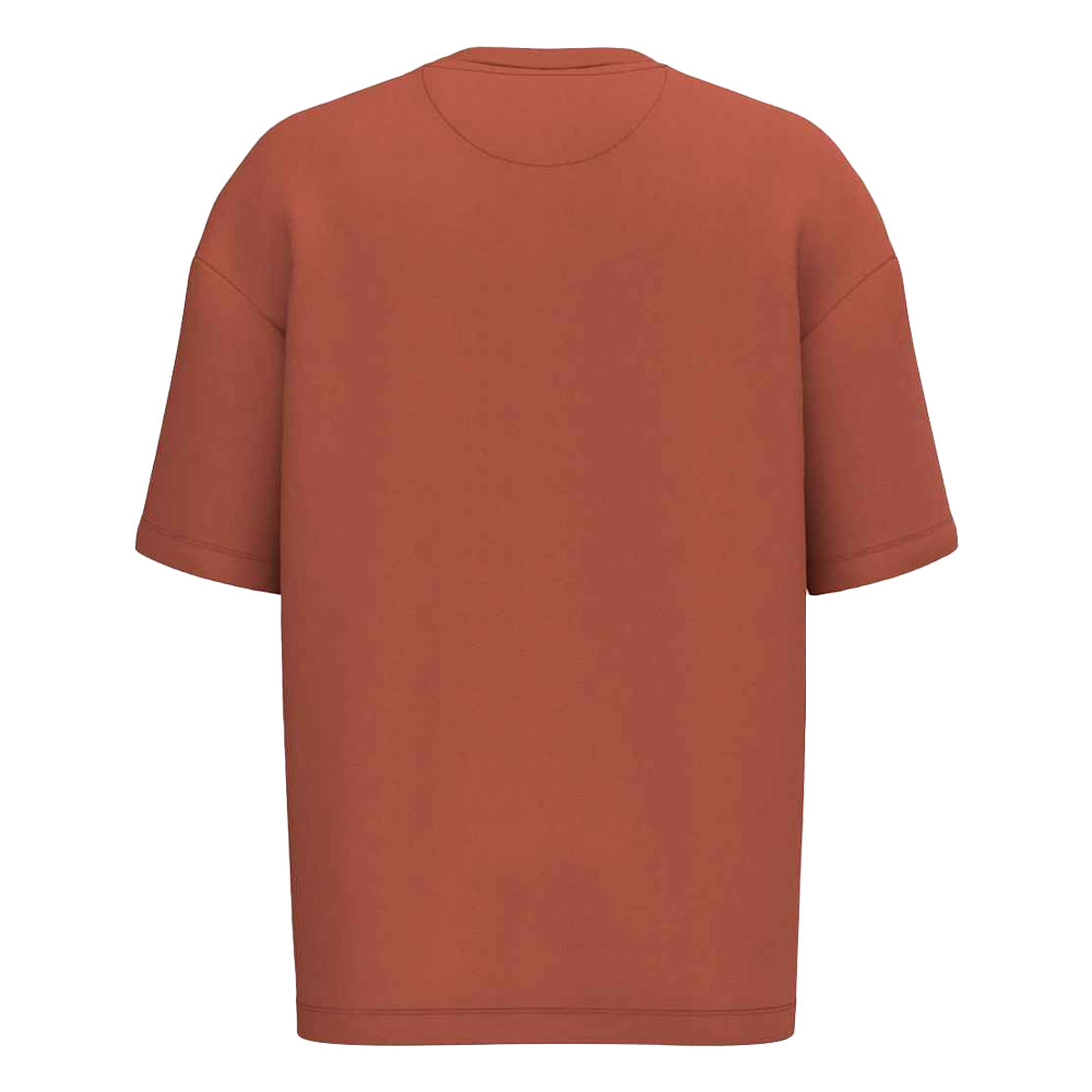 Burnt Brick - Back - Native Spirit Mens French Terry T-Shirt