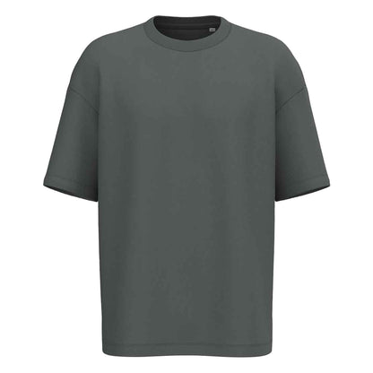 Iron Grey - Front - Native Spirit Mens French Terry T-Shirt