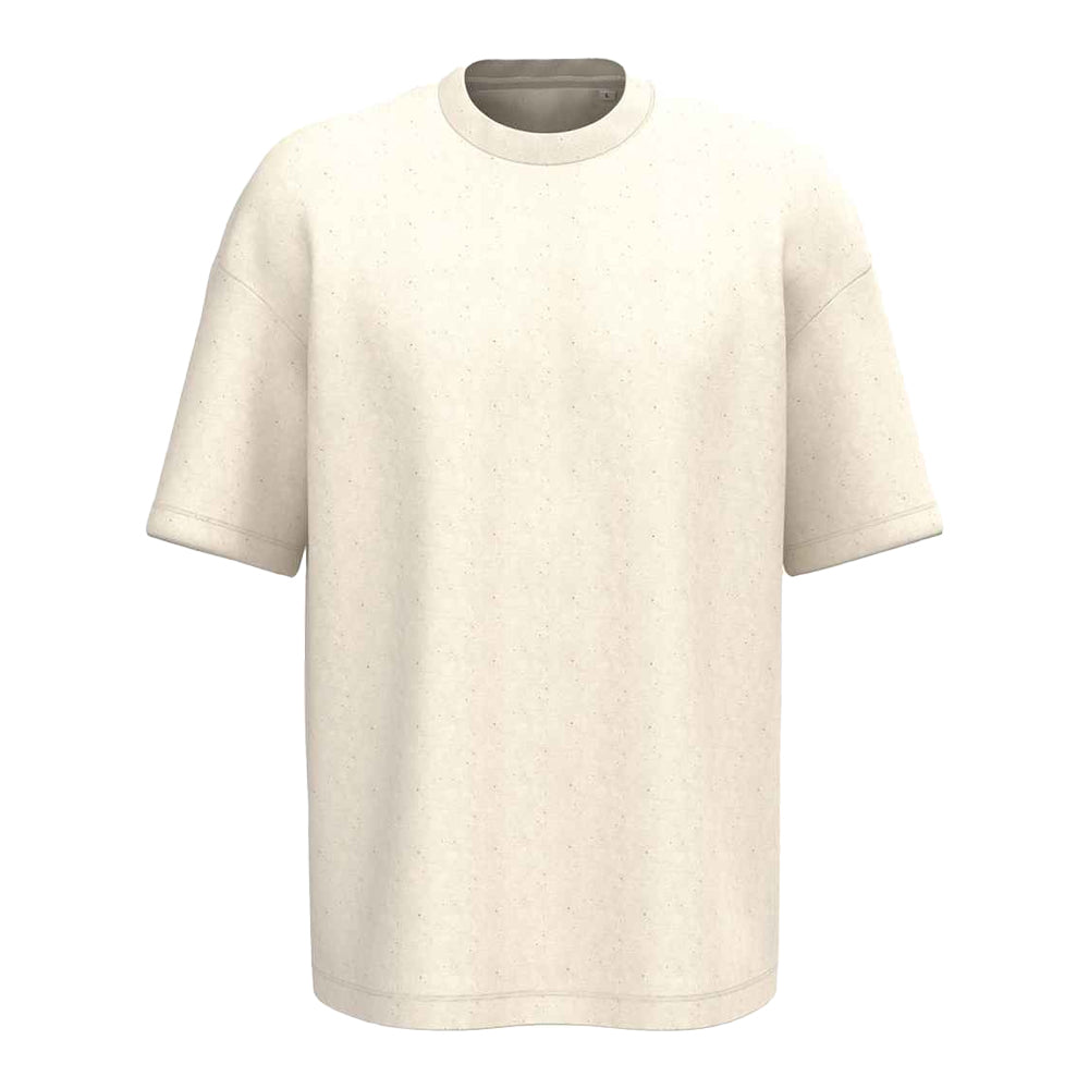 Raw Natural - Front - Native Spirit Mens French Terry T-Shirt