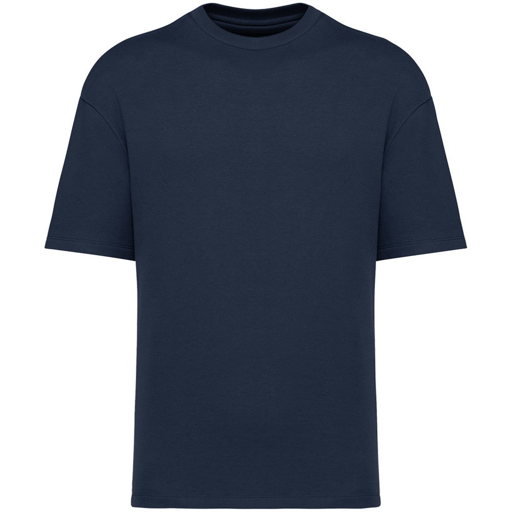 Navy - Front - Native Spirit Mens French Terry T-Shirt