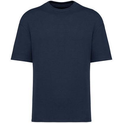 Navy - Front - Native Spirit Mens French Terry T-Shirt