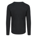 Jet Black - Back - Ecologie Mens Erawan Organic Long-Sleeved T-Shirt