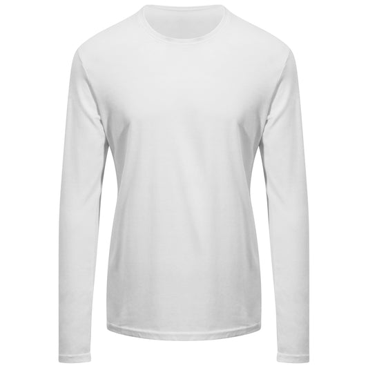 Arctic White - Front - Ecologie Mens Erawan Organic Long-Sleeved T-Shirt