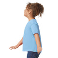 Light Blue - Side - Gildan Childrens-Kids Plain Cotton Heavy T-Shirt