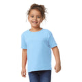 Light Blue - Front - Gildan Childrens-Kids Plain Cotton Heavy T-Shirt