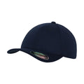 Navy - Front - Flexfit Unisex Adult Double Jersey Cap