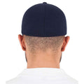 Navy - Back - Flexfit Unisex Adult Double Jersey Cap