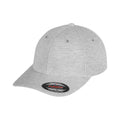 Heather Grey - Front - Flexfit Unisex Adult Double Jersey Cap