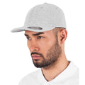 Heather Grey - Side - Flexfit Unisex Adult Double Jersey Cap