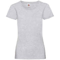 Heather Grey - Front - Fruit of the Loom Womens-Ladies Valueweight Heather Lady Fit T-Shirt