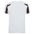 Arctic White-Jet Black - Back - AWDis Cool Mens Contrast Moisture Wicking T-Shirt