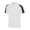 Arctic White-Jet Black - Side - AWDis Cool Mens Contrast Moisture Wicking T-Shirt