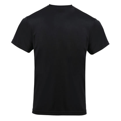 Black - Back - Premier Mens Coolchecker Chef T-Shirt