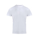 White - Front - Premier Mens Coolchecker Chef T-Shirt
