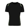 Black-Lime - Front - Kustom Kit Mens Gamegear Cooltex T-Shirt