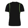 Black-Lime - Back - Kustom Kit Mens Gamegear Cooltex T-Shirt