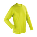 Lime - Front - Spiro Womens-Ladies Performance Long-Sleeved T-Shirt