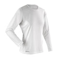 White - Front - Spiro Womens-Ladies Performance Long-Sleeved T-Shirt