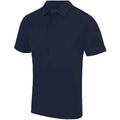 French Navy - Front - AWDis Cool Mens Moisture Wicking Polo Shirt