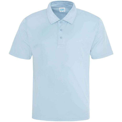 Sky Blue - Front - AWDis Cool Mens Moisture Wicking Polo Shirt