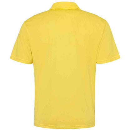 Sun Yellow - Back - AWDis Cool Mens Moisture Wicking Polo Shirt
