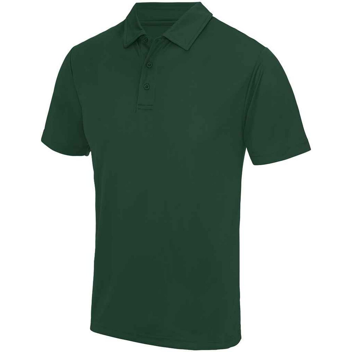 Bottle Green - Front - AWDis Cool Mens Moisture Wicking Polo Shirt