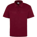 Burgundy - Front - AWDis Cool Mens Moisture Wicking Polo Shirt