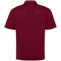 Burgundy - Back - AWDis Cool Mens Moisture Wicking Polo Shirt