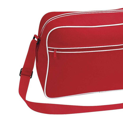 Classic Red-White - Back - Bagbase Retro 18L Shoulder Bag