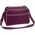 Burgundy-Sand - Front - Bagbase Retro 18L Shoulder Bag