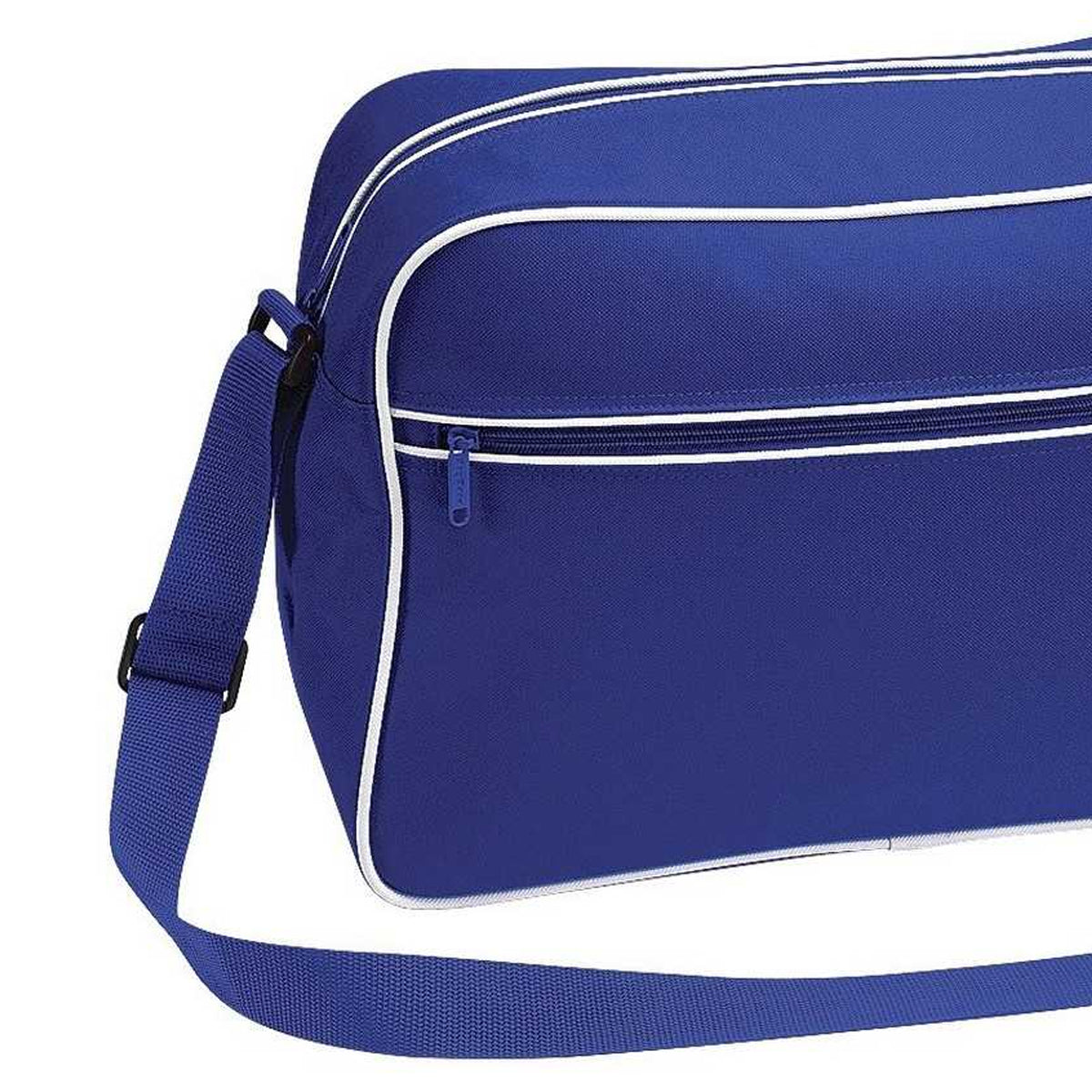 Bright Royal Blue-White - Back - Bagbase Retro 18L Shoulder Bag