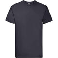 Deep Navy - Front - Fruit of the Loom Unisex Adult Super Premium Heather T-Shirt
