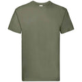 Classic Olive - Front - Fruit of the Loom Unisex Adult Super Premium Heather T-Shirt