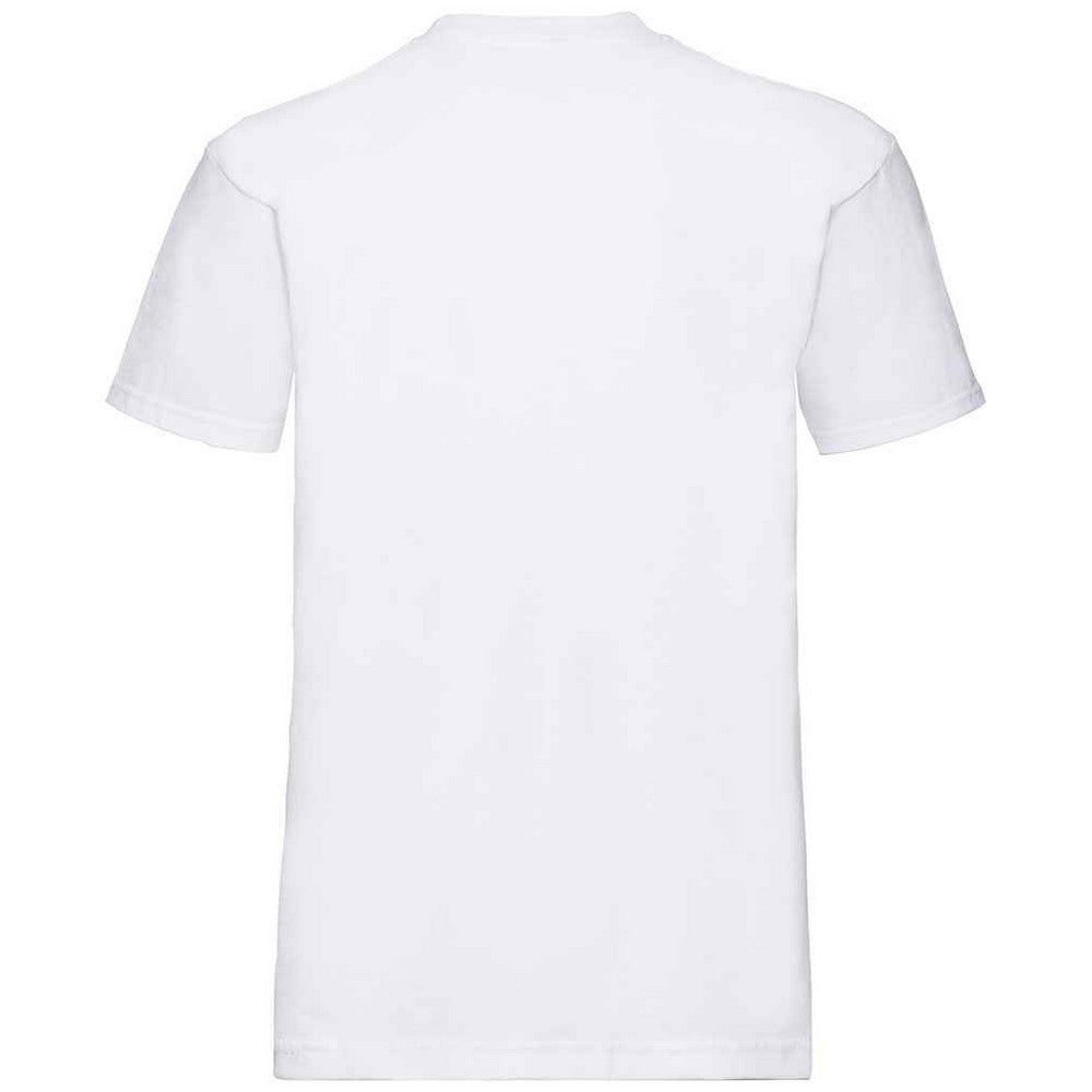 White - Back - Fruit of the Loom Unisex Adult Super Premium Plain T-Shirt