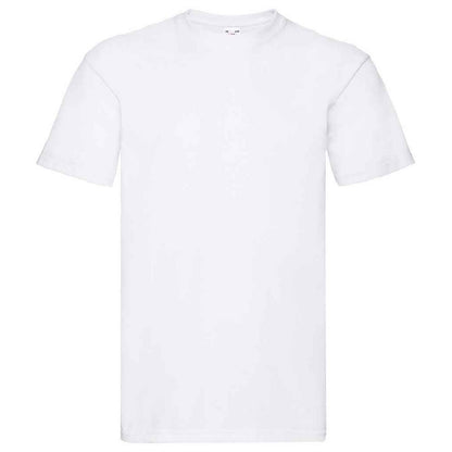 White - Front - Fruit of the Loom Unisex Adult Super Premium Plain T-Shirt
