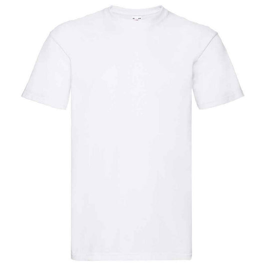 White - Front - Fruit of the Loom Unisex Adult Super Premium Plain T-Shirt