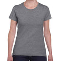 Graphite Heather - Front - Gildan Womens-Ladies Heather Cotton Heavy T-Shirt