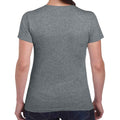 Graphite Heather - Back - Gildan Womens-Ladies Heather Cotton Heavy T-Shirt