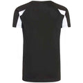 Jet Black-Arctic White - Back - AWDis Cool Childrens-Kids Contrast Moisture Wicking T-Shirt