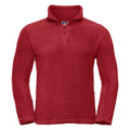 Classic Red - Front - Russell Mens Zip Neck Outdoor Fleece Top
