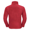 Classic Red - Back - Russell Mens Zip Neck Outdoor Fleece Top