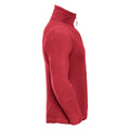 Classic Red - Side - Russell Mens Zip Neck Outdoor Fleece Top