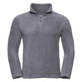 Convoy Grey - Front - Russell Mens Zip Neck Outdoor Fleece Top