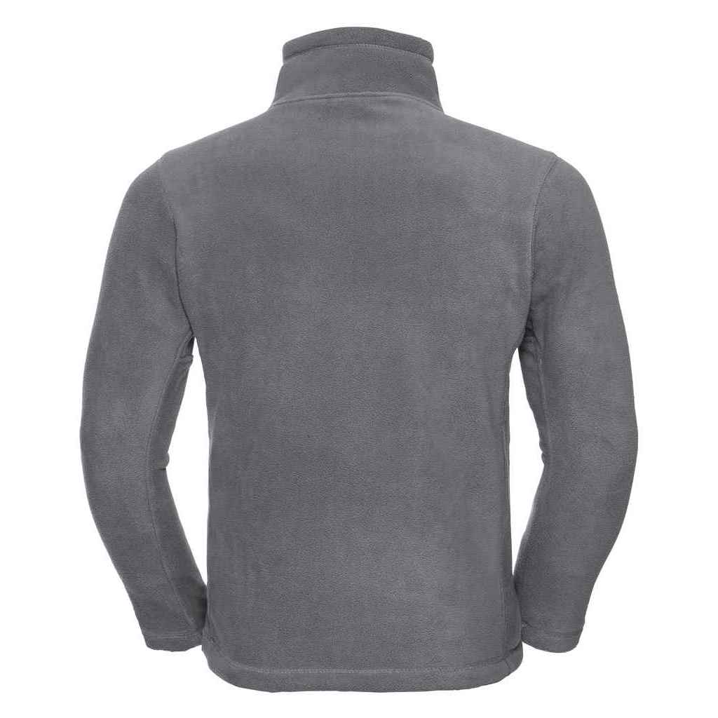 Convoy Grey - Back - Russell Mens Zip Neck Outdoor Fleece Top
